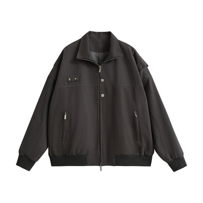 美式街头风立领飞行夹克