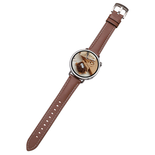 适用于oppo手表表带watchS真皮腕带4Pro/3Pro智能手表x/x2/x2mini女款Sport配件Watch1/2/3/se皮质替换带