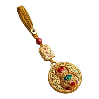 创意沙金平安葫芦钥匙扣保平安