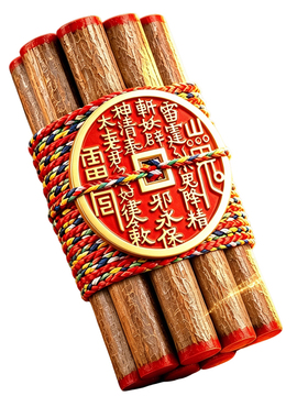 真桃木五色线护桃树婴儿挂件