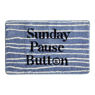 Moreover周日暂停键簇绒地垫客厅地毯床边毯家用北欧茶几毯地垫