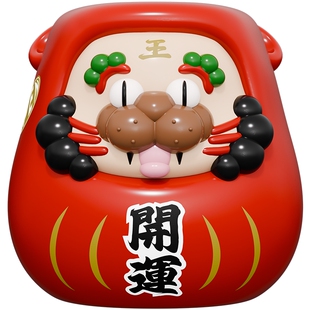 创意开运老虎凳入户门口换鞋凳客厅沙发旁小矮凳卡通乔迁新居礼物