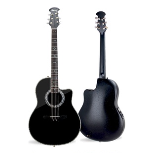 歌迷定制Beyond黄家驹40 41寸民谣36 38加震39全单板吉他黑色电箱