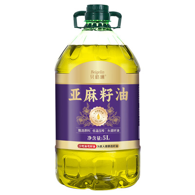 进口亚麻籽油一级冷榨高亚麻酸