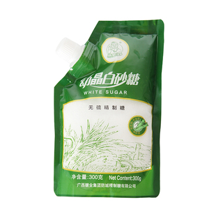 广西糖业集团精制级碳化无硫细砂白砂糖300克更家用优级烘焙食用