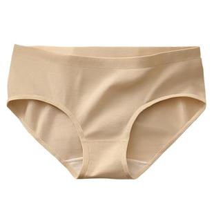 无痕内裤女生纯棉100%全棉仰菌裆舒适中腰美拉德运动女士三角短裤