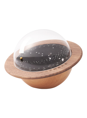 星河万年历创意实木摆件