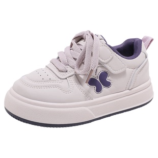 abckids童鞋女童2026春秋新款魔术贴鞋子软底儿童板鞋女款运动鞋