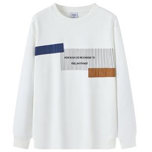 TEEK2026新款帅气设计高级感男装卫衣 青少年潮流春季韩版长袖T恤