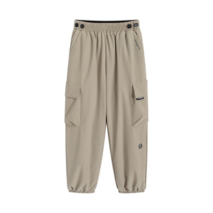 onmygame男女童羽绒裤儿童裤子户外防泼水工装裤冬季防风