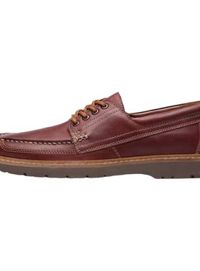 clarks/其乐男鞋莫卡辛鞋春秋单鞋皮鞋商务休闲 绒面亮面透气鞋垫