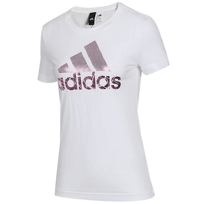 阿迪达斯短袖女2022圆领宽松运动