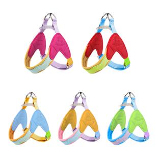 狗狗牵引绳马鞍式防爆冲宠物狗胸背中小型犬比熊柯基轻薄透气胸背