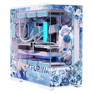 爱国者星璨岚星璨大岚主题定制UV打印360水冷ATX屏显版海景房机箱