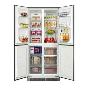 索伊386L超薄无霜变频双十字四门嵌入式冰箱柜子底部散热一级变频