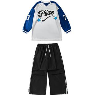 街舞儿童潮服套装男童嘻哈潮牌童装少儿hiphop帅气炸街表演出服装