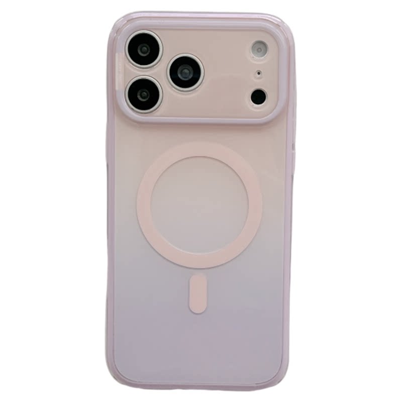 MoreRex 韩风ins晕染渐变撞色支架适用苹果17手机壳超好看iphone16promax新款17pro全包14防摔保护套13女款15