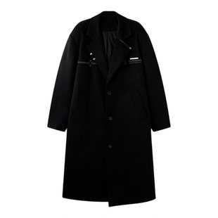 BJHG不计后果毛呢大衣男款秋冬季新款呢子大衣长款羊毛外套风衣女