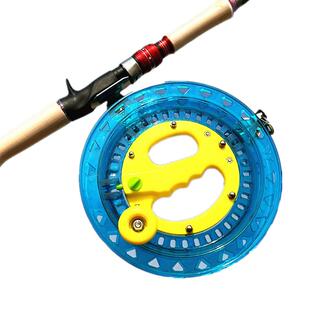 新钓鱼线圈盘手钓线盘海钓手把轮手摇轮手拨轮船钓海钓鱼轮收线轮