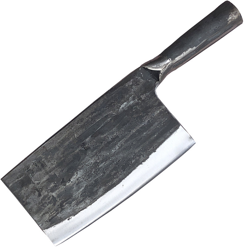 轴承钢菜刀锻打砍骨刀老式铁菜刀