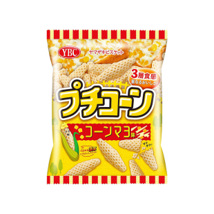 新品日本进口YBC三层玉米脆蛋黄酱味空心脆休闲零食薯片膨化食品