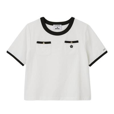 LILYBROWN口袋撞色短袖T恤