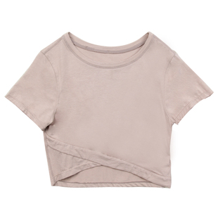 青青之舞 | 圆领不规则短袖T恤芭蕾舞蹈夏季形体短袖圆领舒适上衣