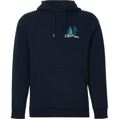 【季末折扣】NORSE PROJECTS 男士刺绣棉质平纹布帽衫