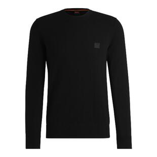 【经典款】【含羊绒】BOSS博斯 男士棉羊绒混纺常规版型合身毛衣