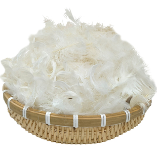 散装高温杀菌白鹅毛片填充床枕头靠垫蓬松干净无异味羽毛原料