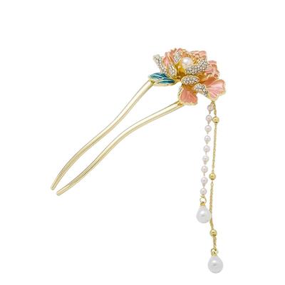 超仙流苏U型发簪女高级感盘发簪