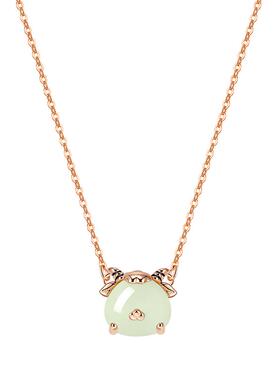 小羊项链吊坠女和田玉