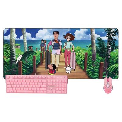 蜡笔小新鼠标垫加厚锁边超大号