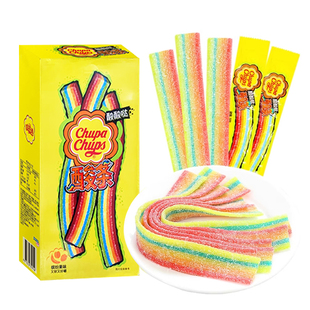 珍宝珠酸条软糖彩虹糖儿童网红爆款零食糖果水果味喜糖棒棒糖批发