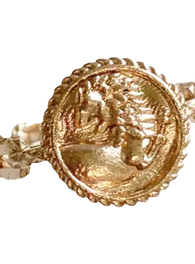 LHWindsor 金色复古戒指女新款小众设计轻奢高级感个性时尚气质