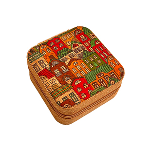 高颜值中式复古首饰盒女旅行便携耳钉耳环戒指项链手饰品收纳盒子