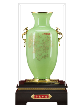 琉璃花瓶摆件客厅乔迁新居礼品