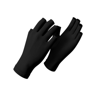 美甲手套防辐射防护黑色女士照灯专用冬防烤黑防紫外线防晒露指