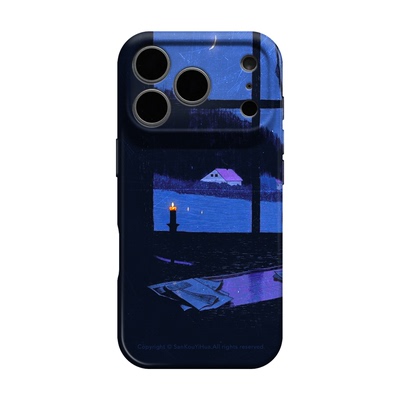 蓝调时分 适用iphone17pmx苹果18promax手机壳16pm轻奢高级感艺术15文艺复古14小众不会撞壳13华为pura70外壳