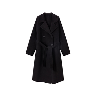 MinutePlus 双排扣毛呢大衣高定绵羊毛三色长款大衣外套 MP58WC11