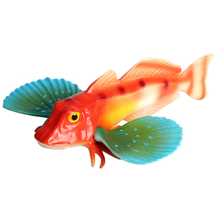 林畅模玩儿童海洋鱼类玩具绿鳍鱼模型绿翅鱼深海生物仿真海底动物