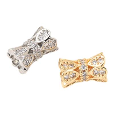 18K包金保色微镶锆石隔珠