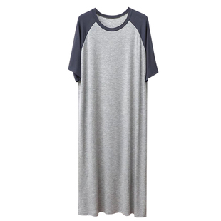 男士睡裙莫代尔睡袍一体式睡衣居家裸睡包皮术后成人连体大码长袍