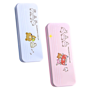 晨光文具盒铁盒卡通图案多功能文具盒男孩自动铅笔盒女孩双层铅笔盒儿童素描笔盒画笔尺子收纳盒老式铅笔盒