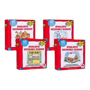 【点读版】送AB盒音频及官方导读课 Decodable Readers学乐自然拼读小分级解码小读者分级绘本 儿童趣味英语启蒙