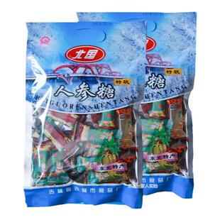 东北特产吉林市食品厂老式送礼品糖果山宝牌人参软糖怀旧零食袋装
