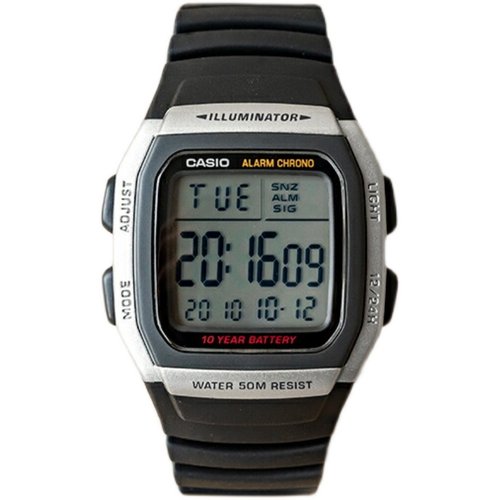 卡西欧手表 CASIO W-96H-1B 户外运动休闲防水男士方块数显电子表