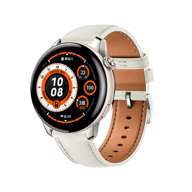 适用vivowatch6/5手表带真皮智能手表VIVOWATCH3替换皮带商务高级质感腕带男士运动跑步女生透气休闲针扣新款