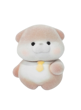 可爱水獭植绒治愈桌面摆件