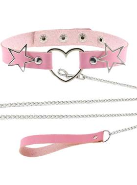 新品桃心项圈女可爱软妹性感